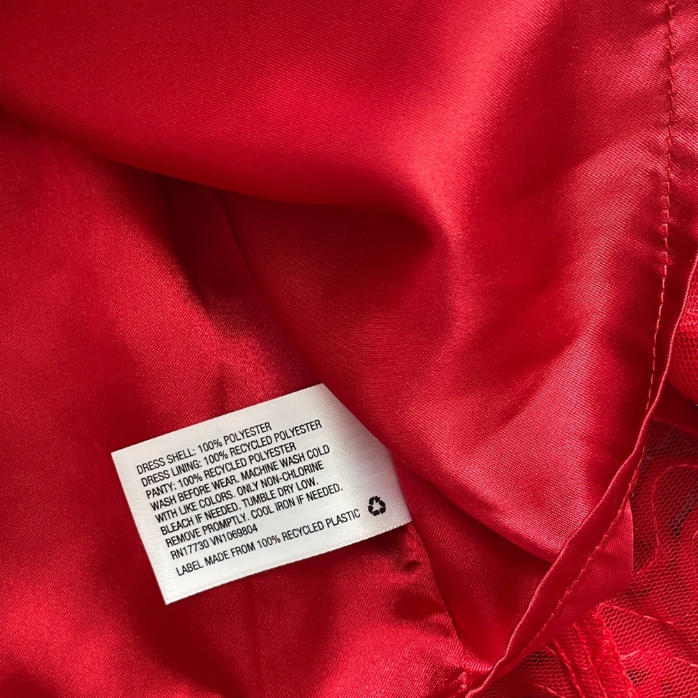 Cat & Jack‎ Red Ruffle Dress Size 12 Months - Picture 4 of 4